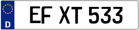 Trailer License Plate